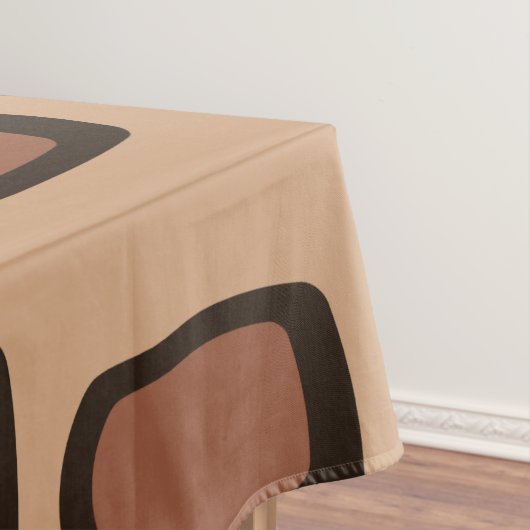 Midcentury MCM Rounded Rectangles Christmas Cookie テーブルクロス (インサイチュ)