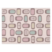 Midcentury MCM Rounded Rectangles Pink Pastel テーブルクロス (正面(横))