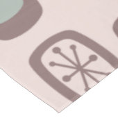 Midcentury MCM Rounded Rectangles Pink Pastel テーブルクロス (アングル)