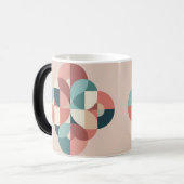 MidCentury Modern Circles Design Morphing Mug モーフィングマグカップ (正面左)