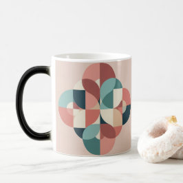 MidCentury Modern Circles Design Morphing Mug モーフィングマグカップ