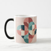 MidCentury Modern Circles Design Morphing Mug モーフィングマグカップ (左)