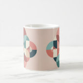 MidCentury Modern Circles Design Morphing Mug モーフィングマグカップ (中央)