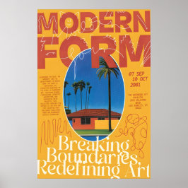 Midcentury Modern Palm Springs Print 2001 LA ポスター