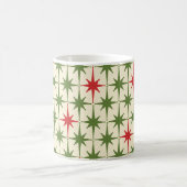 Midcentury Modern Retro Christmas Starbursts コーヒーマグカップ (中央)