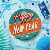 Midcentury Modern Style Happy New Year ペーパープレート (パーティー)