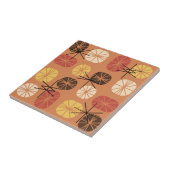 Midcentury Pattern Oblongs Autumn Orange タイル (側面)