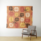 Midcentury Pattern Oblongs Autumn Orange タペストリー (インサイチュ(横))