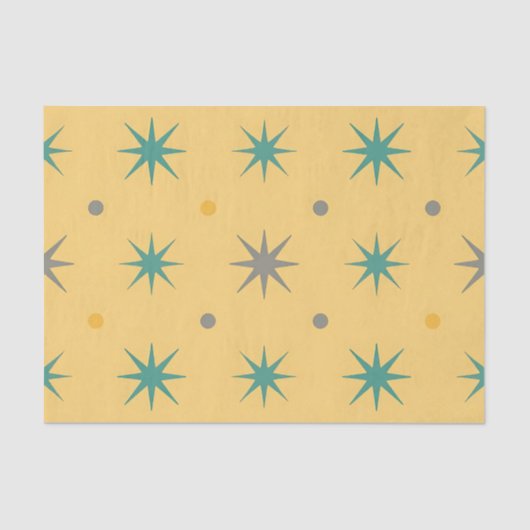 Midcentury Starburst Seamless Pattern 薄葉紙 (正面)