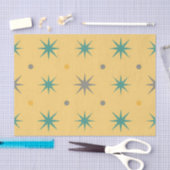 Midcentury Starburst Seamless Pattern 薄葉紙 (クラフト)
