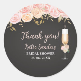 Midday Mimosa Bridal Shower Opulent Blooms ラウンドシール