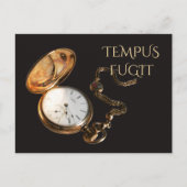 Middle 1800sアンティーク金ゴールドウォッチテンパスフギット ポストカード (正面)