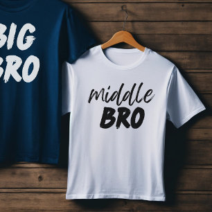 MIDDLE BROベビー兄弟発表、兄弟姉妹ギフト トドラーTシャツ
