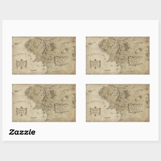 MIDDLE EARTH™ 長方形シール (シート)