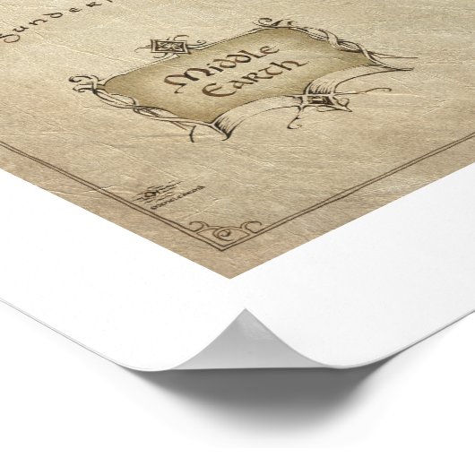 MIDDLE-EARTH™ Map ポスター (角)