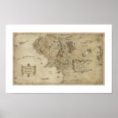 MIDDLE-EARTH™ Map ポスター (正面)