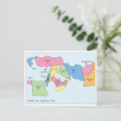 Middle East Population Postcard ポストカード (スタンド正面)