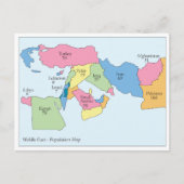Middle East Population Postcard ポストカード (正面)