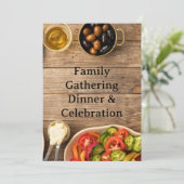 MIDDLE EASTERN dinner invitation postcard 招待状 (スタンド正面)
