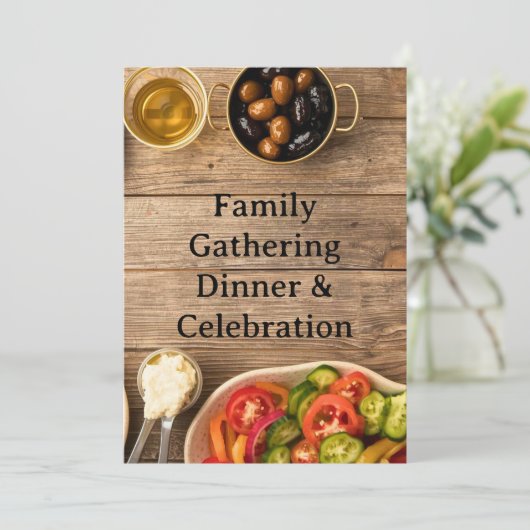 MIDDLE EASTERN dinner invitation postcard 招待状 (スタンド正面)