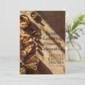 MIDDLE EASTERN dinner invitation postcard 招待状 (スタンド正面)