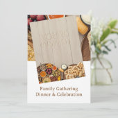 MIDDLE EASTERN dinner invitation postcard 招待状 (スタンド正面)