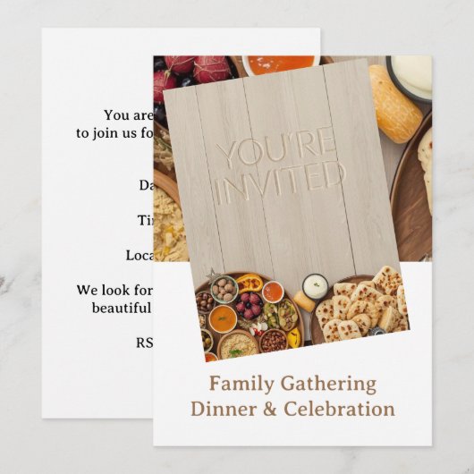 MIDDLE EASTERN dinner invitation postcard 招待状 (正面/裏面)
