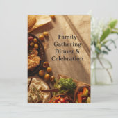 MIDDLE EASTERN dinner invitation postcard 招待状 (スタンド正面)