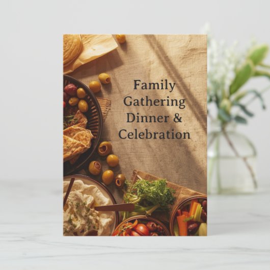 MIDDLE EASTERN dinner invitation postcard 招待状 (スタンド正面)