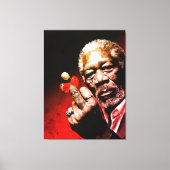 Middle Finger Art with Red Bow キャンバスプリント (正面)