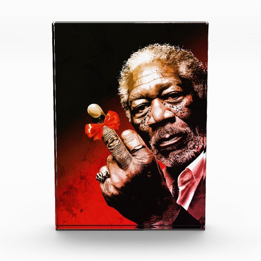 Middle Finger Art with Red Bow フォトブロック (正面)