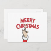 Middle Finger Merry Christmas シーズンポストカード (正面/裏面)