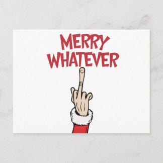 Middle Finger Merry Whatever ポストカード