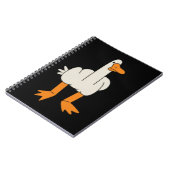 Middle Finger Seagull Humor Funny Gesture Flip Off ノートブック (左側)