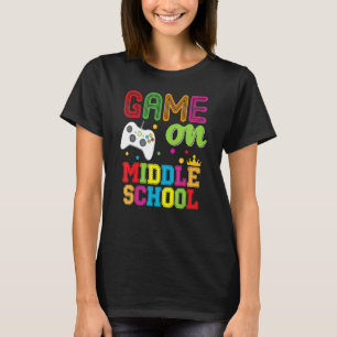 Middle Game On Video Console先生Kid Student B Tシャツ
