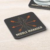 Middle Manager Arrows Graphic T-Shirt V1 コースター (左側)