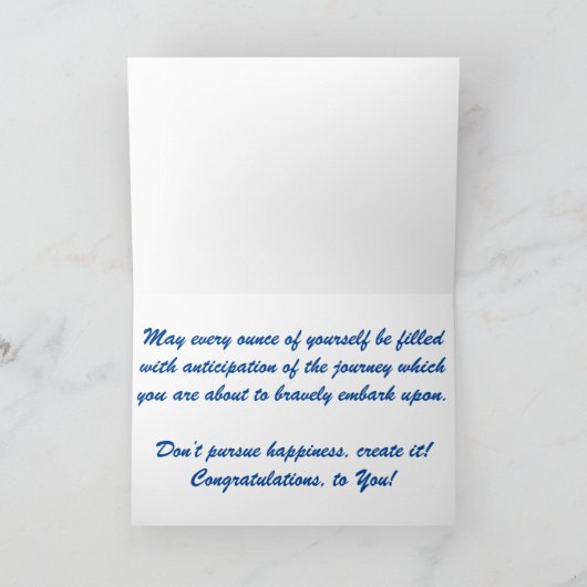 "Middle - Mermaid Hold"お祝いカード カード (内部)