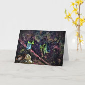 "Middle - Mermaid Holiing"誕生日カード カード (黄色い花)