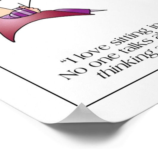 MIDDLE OF ROOM Cartoon Poster ポスター (角)