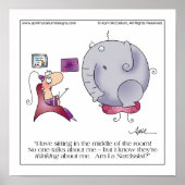 MIDDLE OF ROOM Cartoon Poster ポスター (正面)