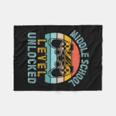 Middle School Level Unlocked Video Game Ck To Scho フリースブランケット (正面(横))