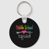 Middle School Squad Teacher Student Team Ck To Sch キーホルダー (正面)