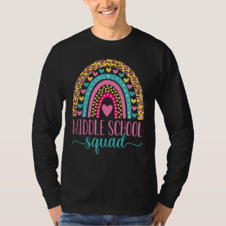 Middle School Squad Team Teacher Girls Boys Back T Tシャツ