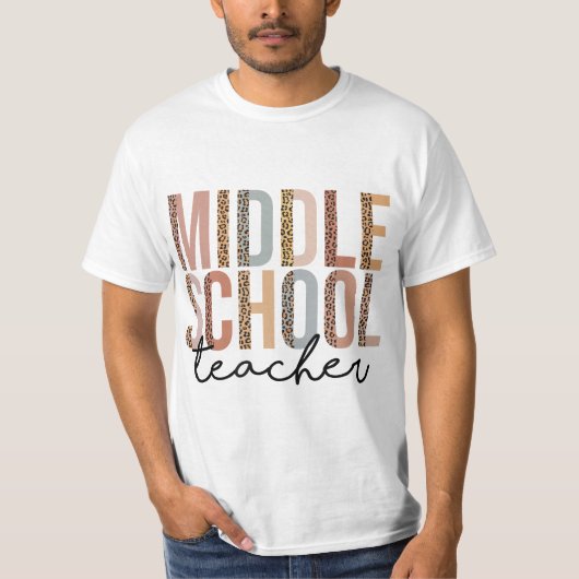 Middle School Teacher 100 Days of School - Back To Tシャツ (正面)