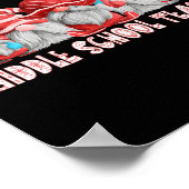 Middle School Teacher Job Christmas Gnome Ck To Sc ポスター (角)