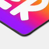 Middle School Teacher Text Design Rainbow Ombre デスクマット (コーナー)