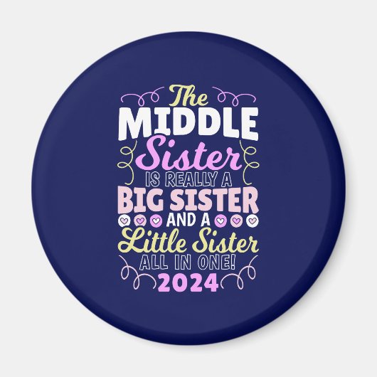Middle Sister 2024 - a Big and Little Sister マグネット (正面)