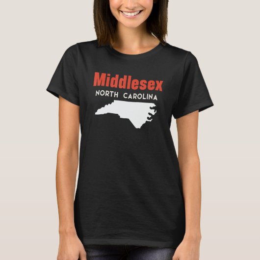 Middlesex and Cove Creek North Carolina USA State  Tシャツ (正面)