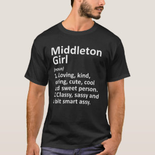 MIDDLETON GIRL WIウィスコンシンおもしろいシティホームルーツ Tシャツ