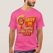 Middleton Rt 114 Drive-In Middleton, MA Retro Driv Tシャツ (正面)